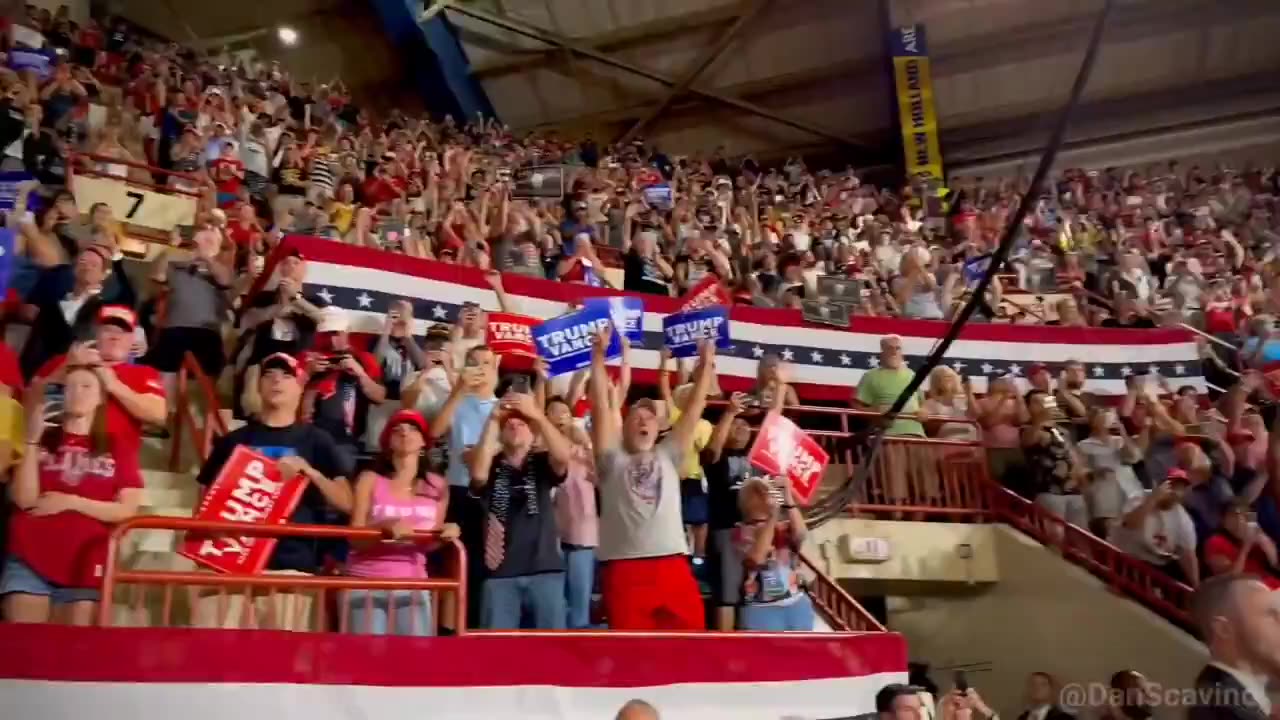 Proof of Trump Rally Crowd on 07/31/24 in New Holland Arena in Harrisburg, PA