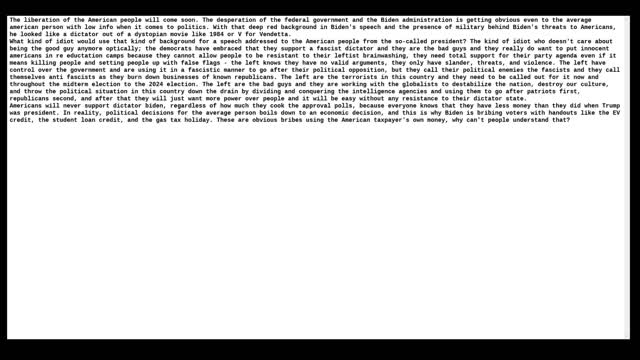 Biden Declares War on American People