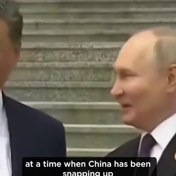 China’s President Xi Jinping welcomed Russian President Vladimir Putin in Beijing today.