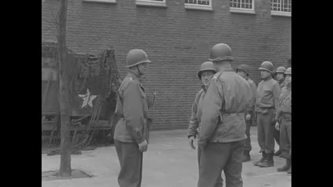 Negro WACs US Fifth Armored Division Field Awards Hoensbroek Holland