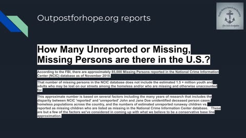 How many people go missing?