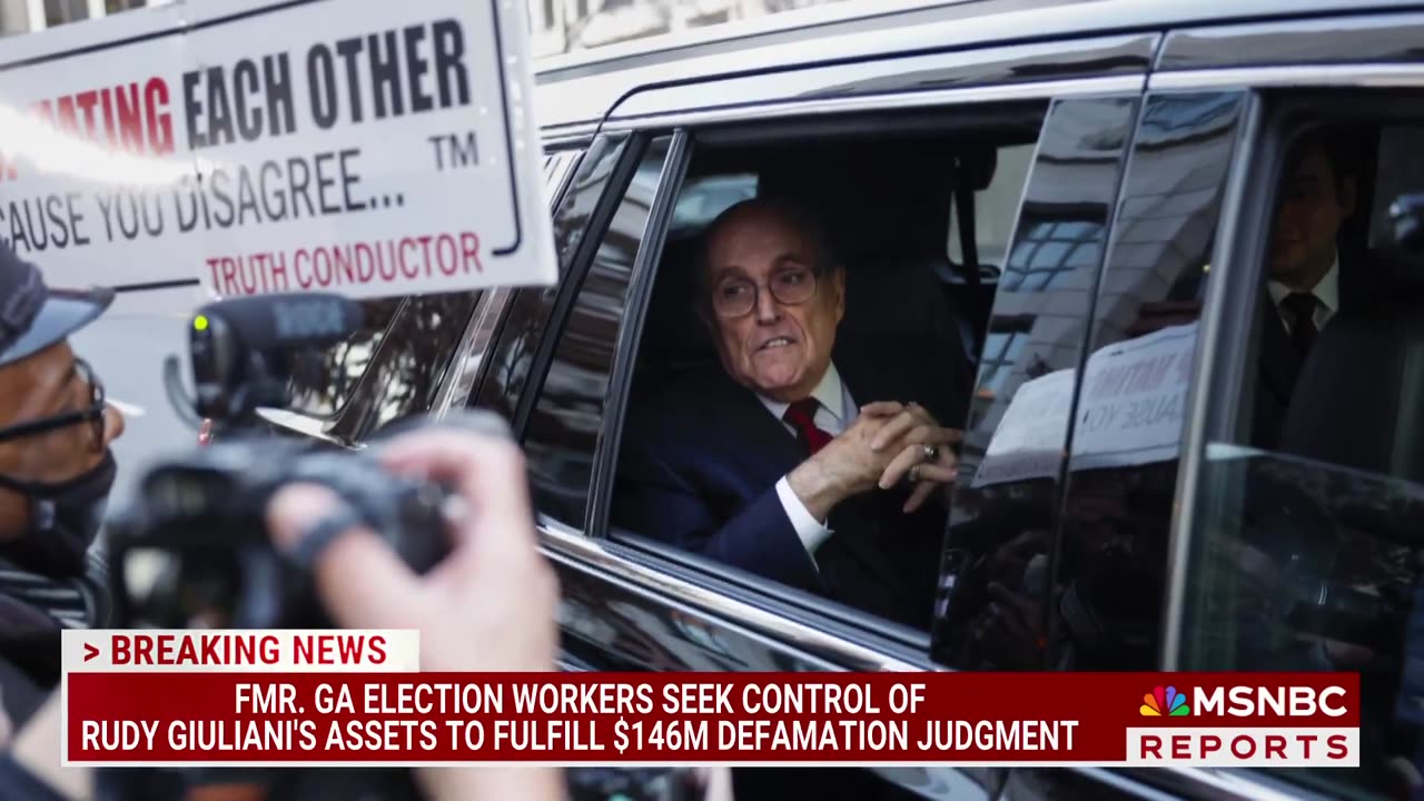 Former Georgia election workers seek control of Rudy Giuliani's assets