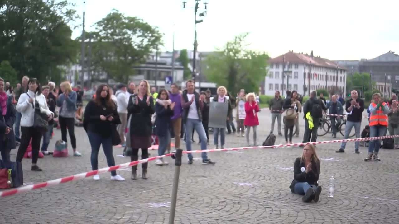 Demo 4 / Rede 8 - 09.05.20 Darmstadt, Querdenken 615, Wir für das Grundgesetz Corona Virus