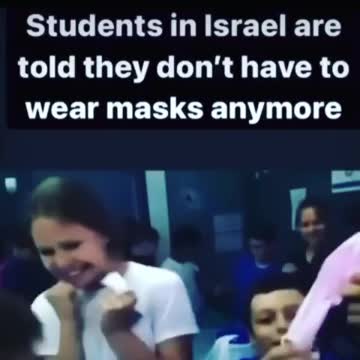 Watch what kids in Israel do when they’re told: “No more masks!”