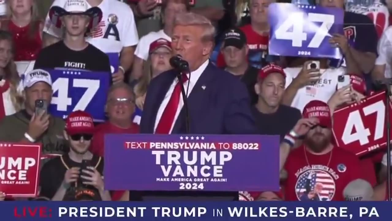 TRUMP: "80 days from now we are going to defeat a communist known as Kamala Harris"