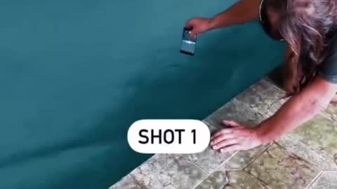 On camera, the family's swimming pool can also be turned into the ocean.