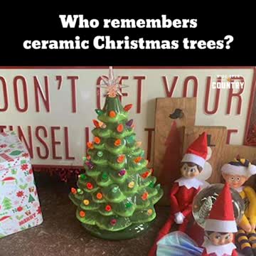Who remembers ceramic Christmas trees?