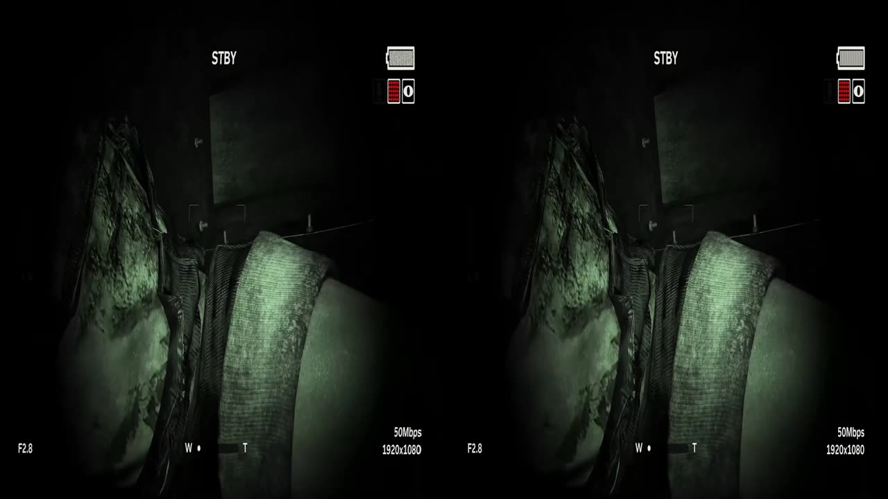 VR 3D Movie Outlast a Horror movie