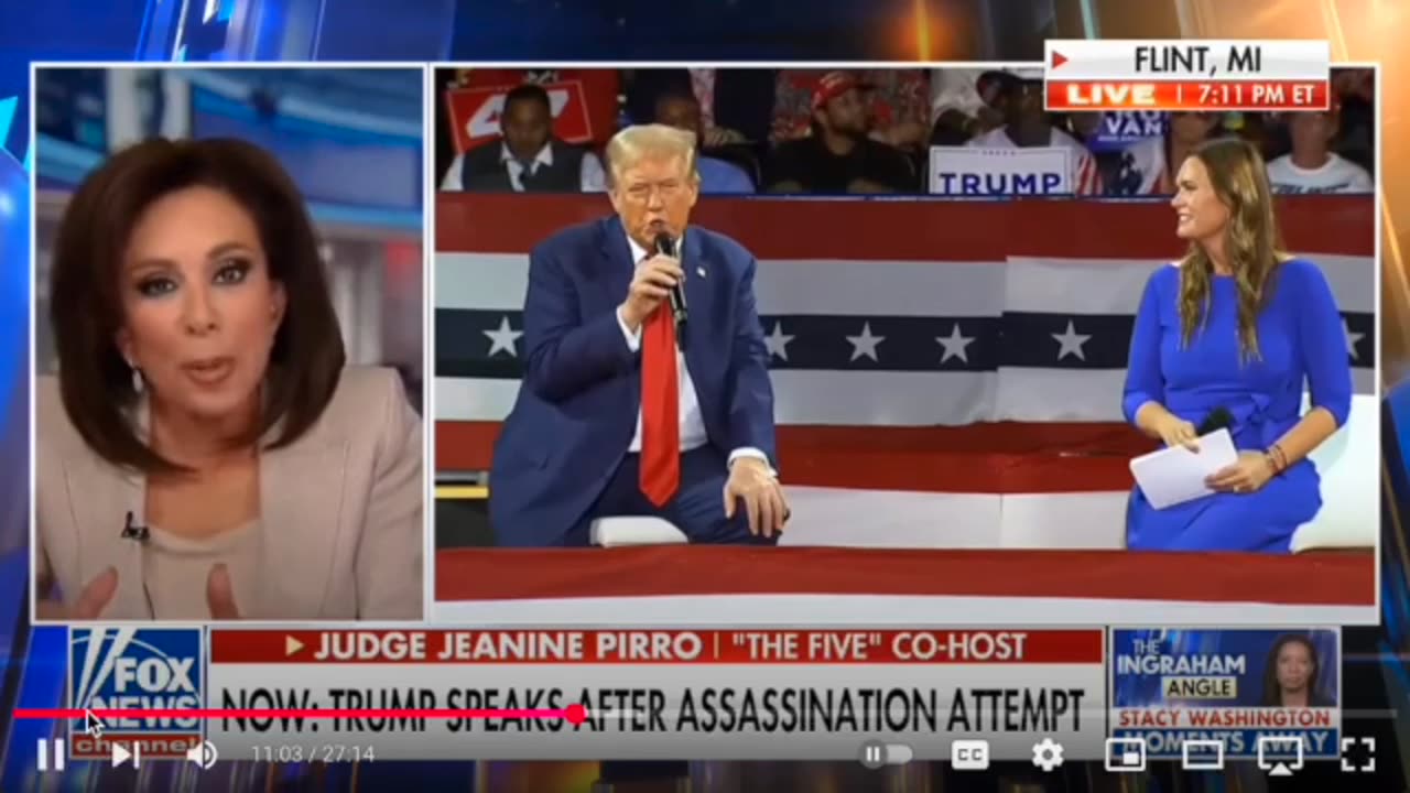 The Angle (Fox) : Laura Ingraham With Judge Jeanine The Democrat Rage N Revenge