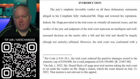 Johnny Depp Files Appeal Brief