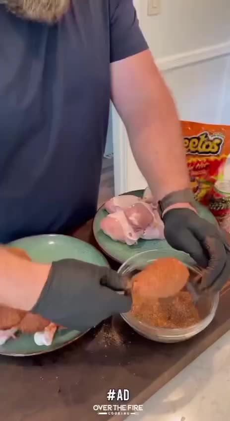 Flaming hot cheetos chicken!