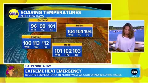 Record heat in the Northwest as wildfires continue l GMA