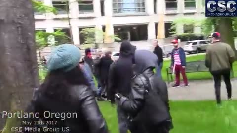 Violence Erupts Between Patriots And Anarchists In Portland Oregon Anti Police Protest