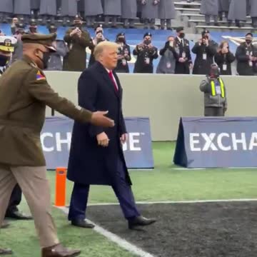 Trump Is Cheered At Army vs Navy Football Game
