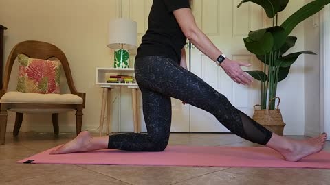 Basic Hamstring Stretch #1 (Knee down)