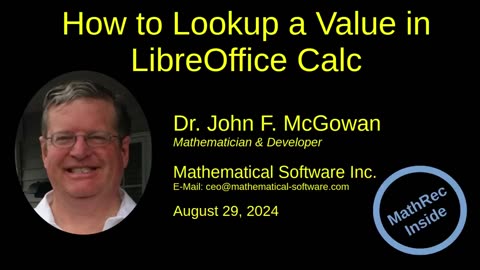How to Lookup a Value in LibreOffice Calc