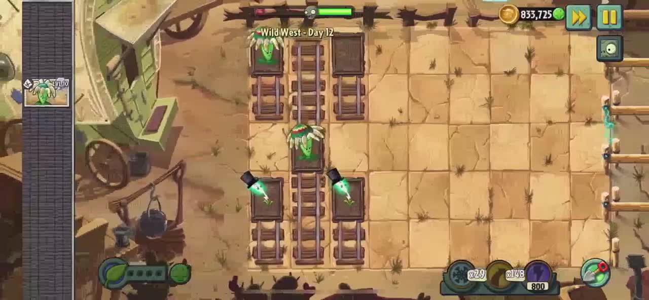 Plants vs Zombies 2 Wild West - Day 12