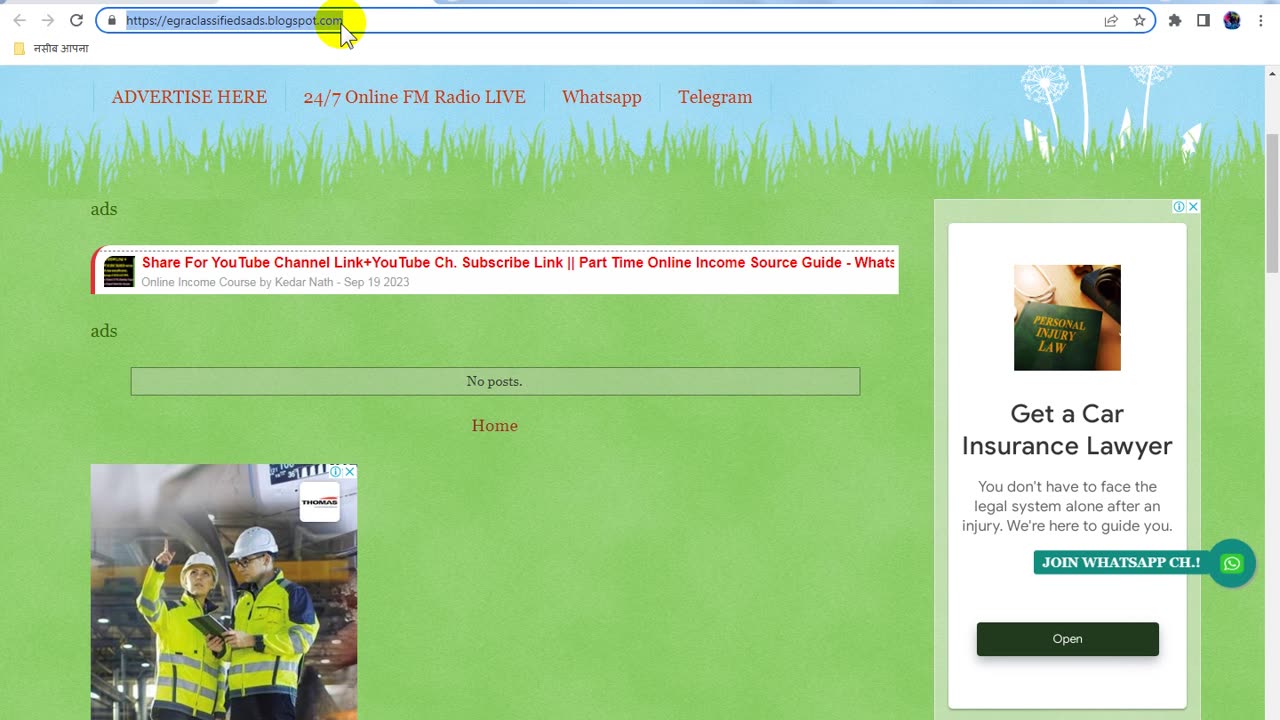 How To Create Free Website For Classifieds Ads Blogspot Website