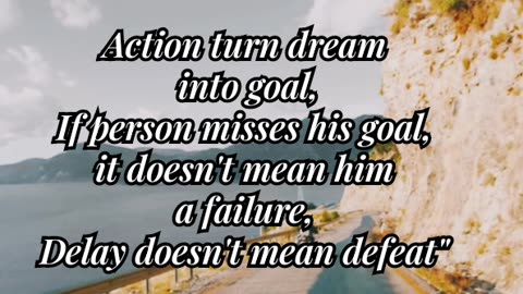 Delay doesn't mean Defeat. Keep going!