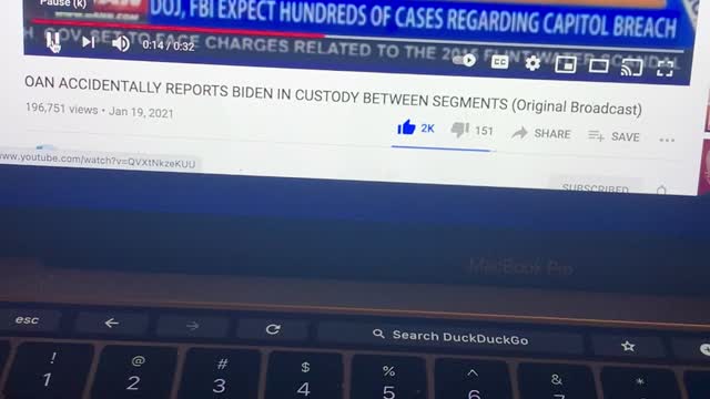 OAN reports Biden is in custody