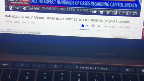 OAN reports Biden is in custody