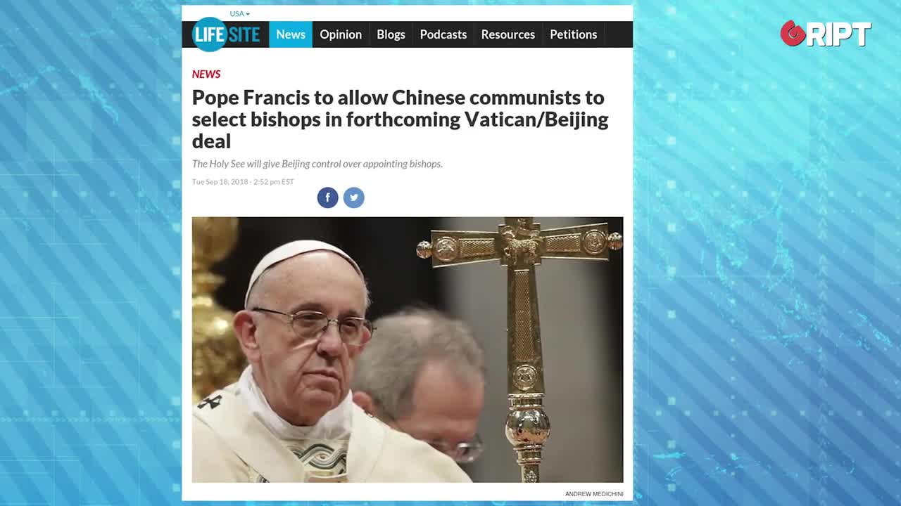 Is the Vatican falling into line with Communist China