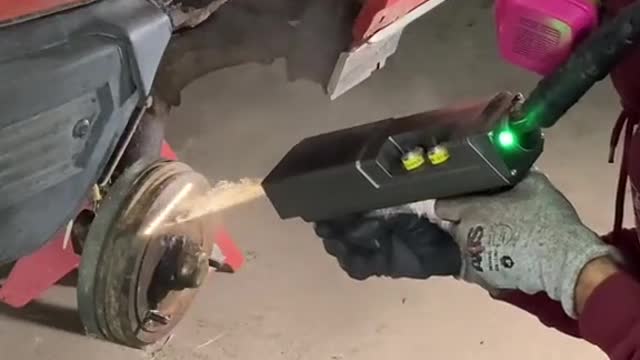 Rusty auto parts maintenance