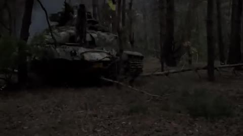 Soviet T-64 under Ukraine's flag, somewhere in Donbass.