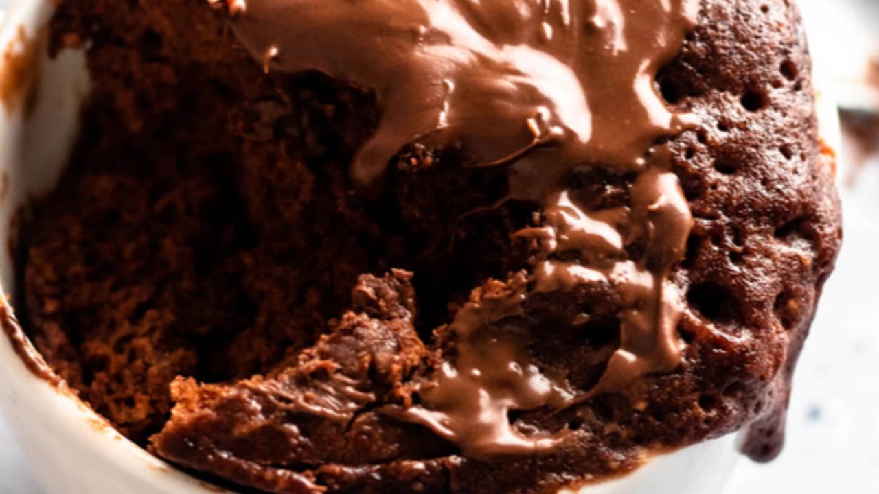 3-Ingredient Chocolate Mug Cake