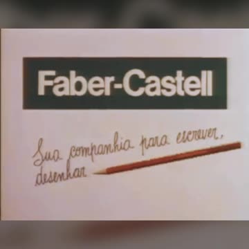 SHORT - COMERCIAL ANOS 80 - Faber Castell - Aquarela - 1983 ( Versão Original )