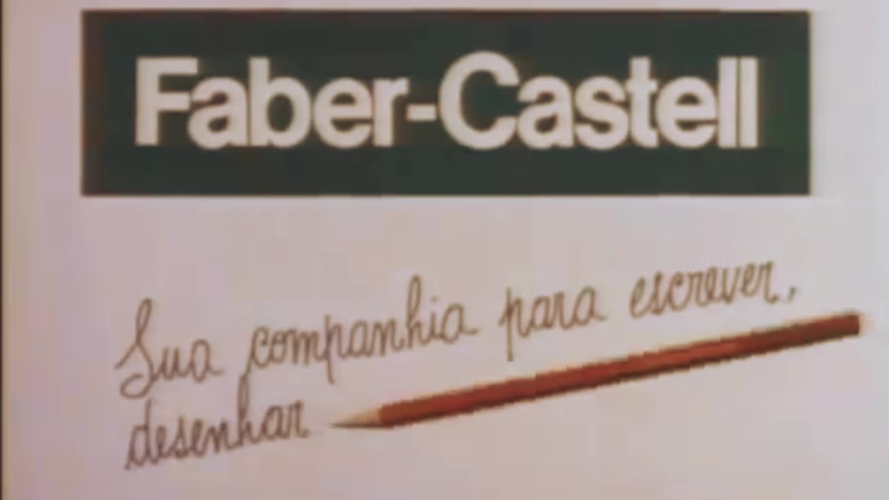 SHORT - COMERCIAL ANOS 80 - Faber Castell - Aquarela - 1983 ( Versão Original )