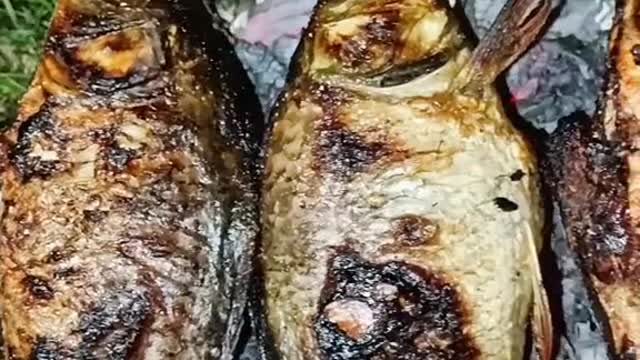 Nasi liwet dengan ikan bakar