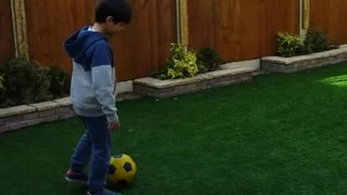 My son's footballing skills