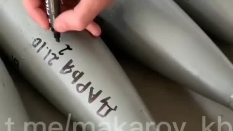 Artillery shells with the names of the children killed by AFU in Donetsk Republic