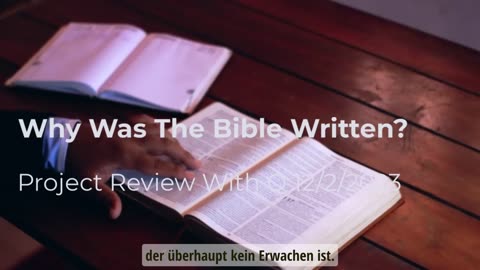 Warum wurde die Bibel geschrieben