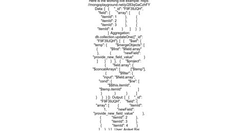 addFields inside an array of objects