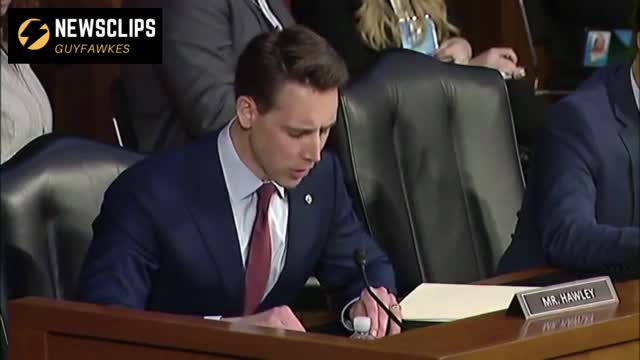 Senator Josh Hawley Opening Remark On SCOTUS Nominee Ketanji Brown Jackson