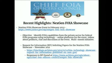 Chief FOIA Officers Council Meeting