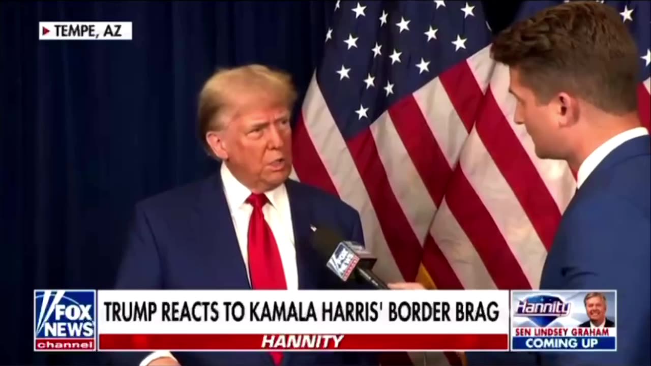 Look at Trumps face when he hears Kamala thinks she did a good job on the border 😂