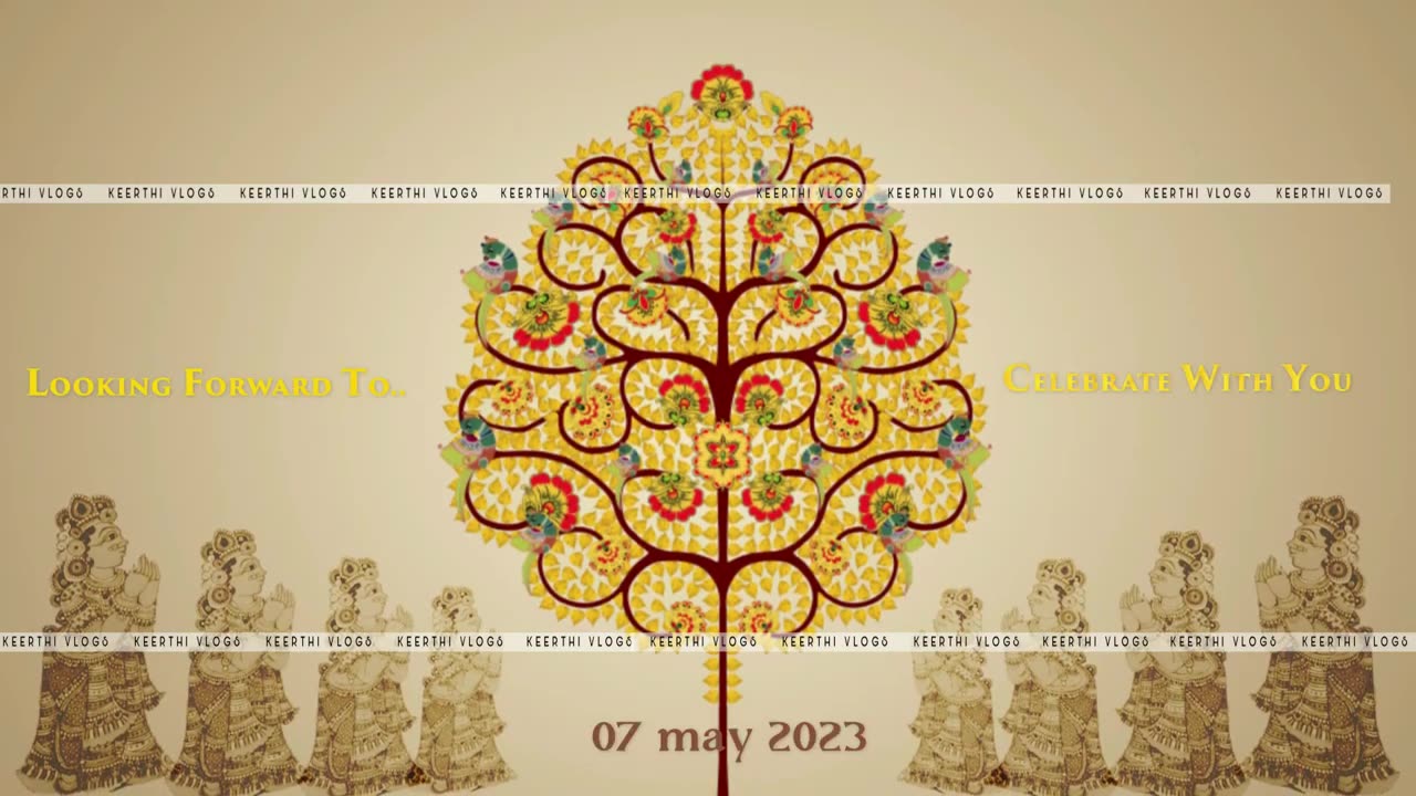 Kalmakari wedding invitation ... after effects