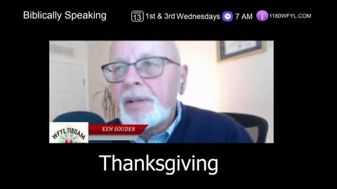 Thanksgiving | Biblically Speaking