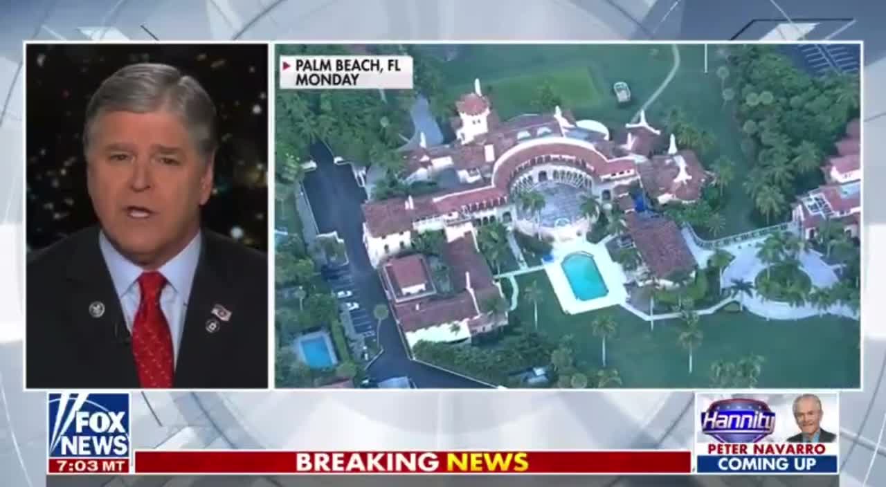 Sean Hannity Confirms Mar-a-Lago Security Cameras WERE NOT Turned Off During FBI Raid