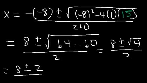 How To Use The Quadratic Formula To Solve Equations