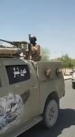 Taliban victory parade in Kandahar Afghanistan