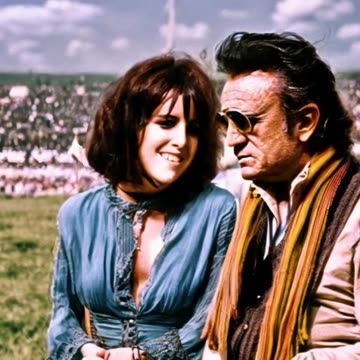 GRACE SLICK AND JOHNNY CASH WOODSTOCK 1969