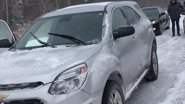 Massive Pile Up Closes Canadian Highway