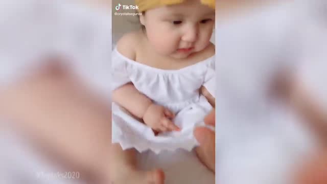 A cute baby watch the full video 🥰