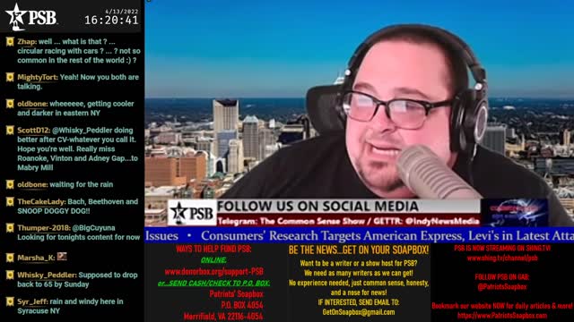 2022-04-13 15:00 EDT - The Common Sense Show: with Derek & PATRIOTski