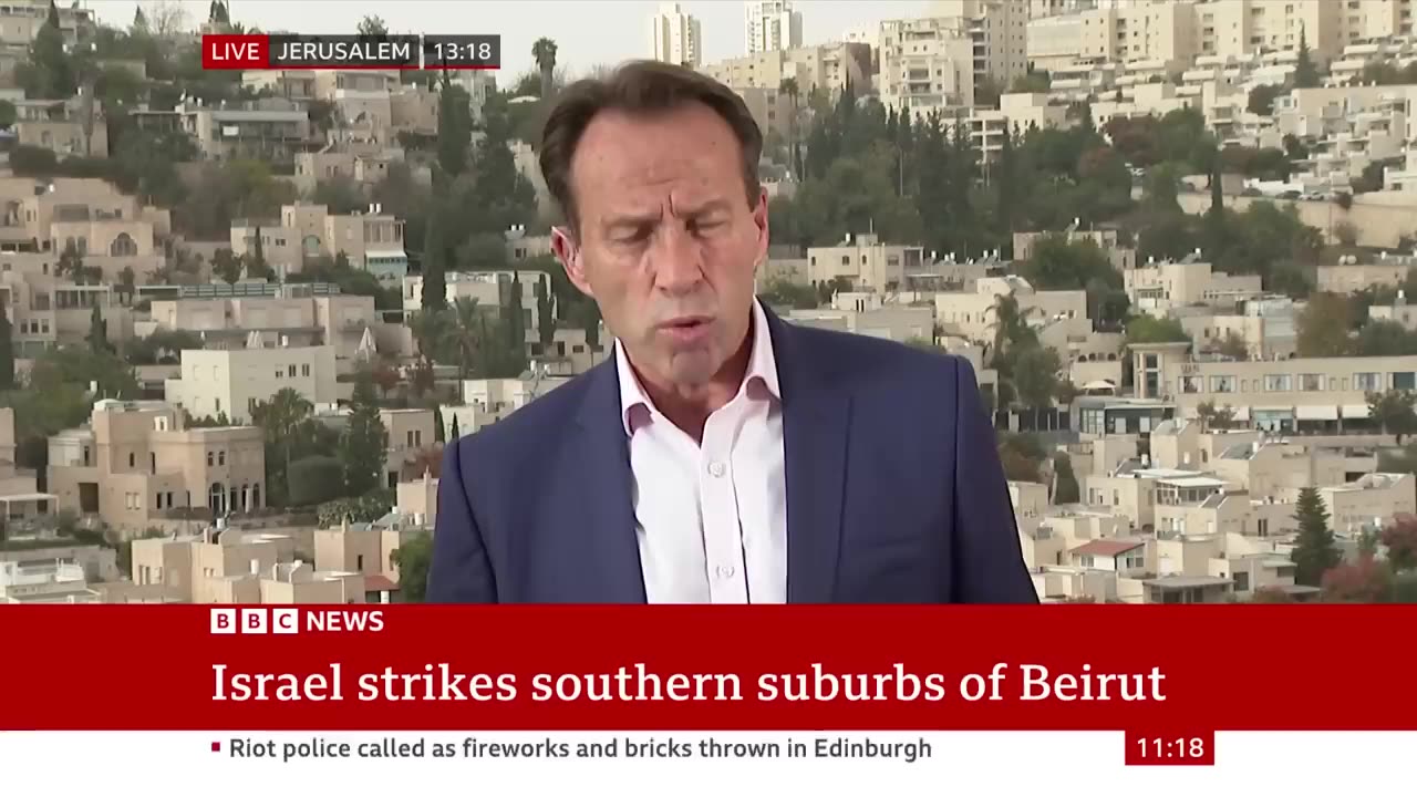 Israel strikes southern suburbs of Beirut