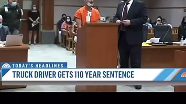 Truck driver get 110 year sentence